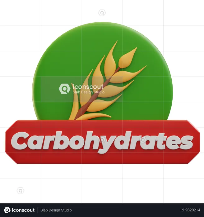 Carbohydrates  3D Icon