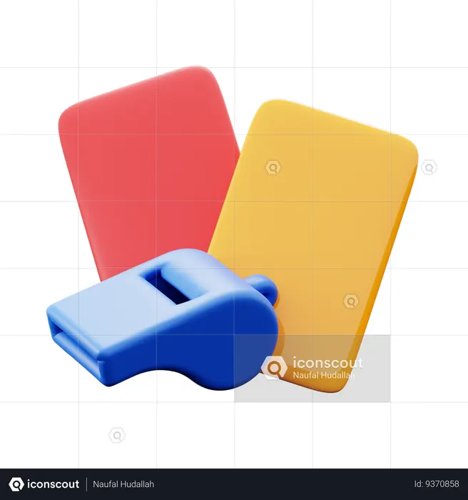 Card Given Whistel  3D Icon