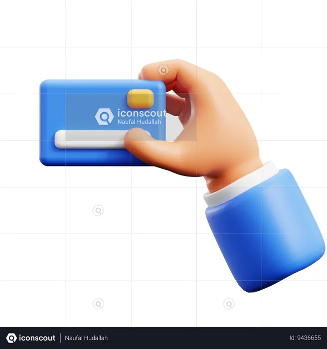 Card Holding Hand Gestures  3D Icon