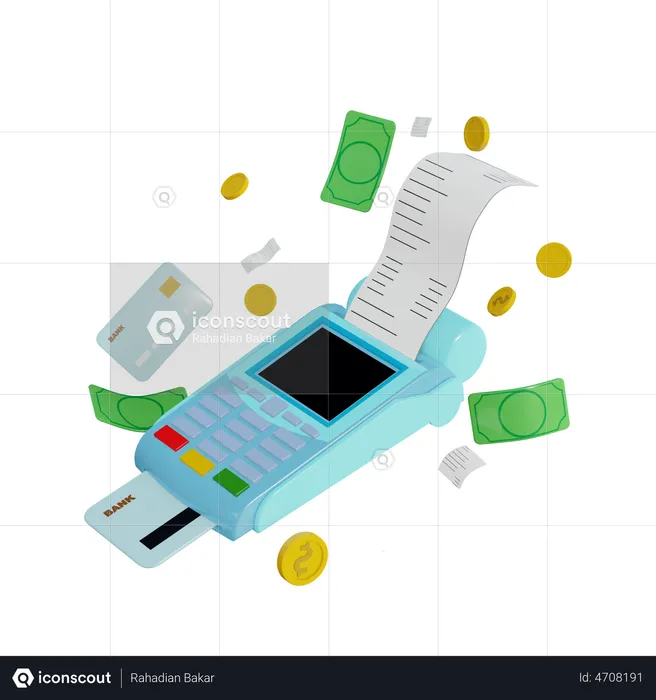 Card Payment  3D Illustration