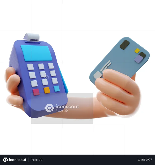 Card payment  3D Illustration