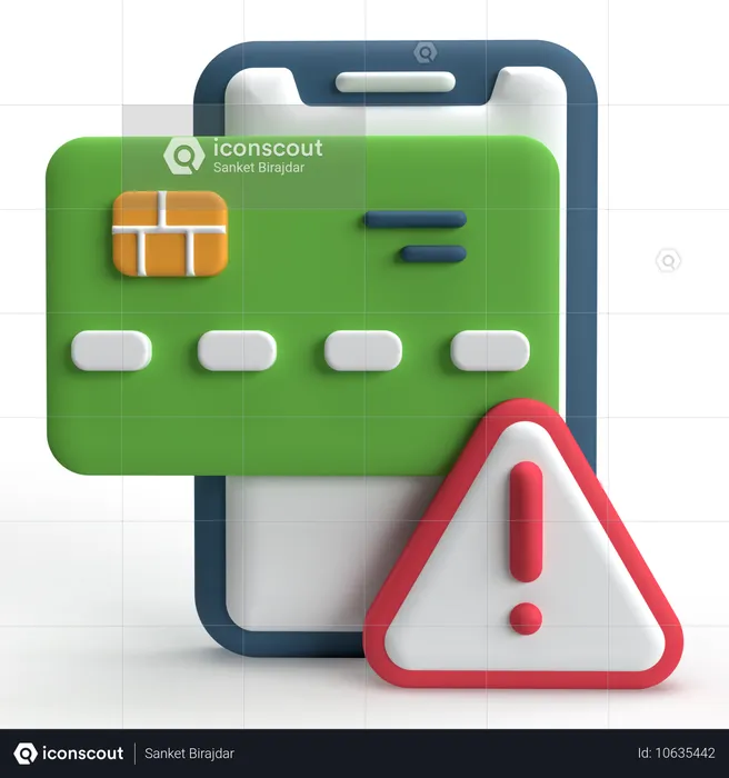 Card Payment Denied  3D Icon