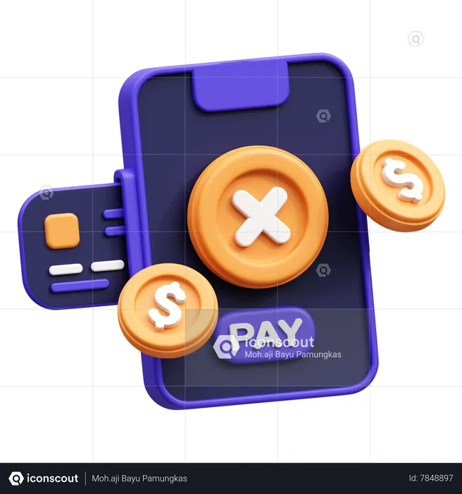 Card Payment Denied  3D Icon