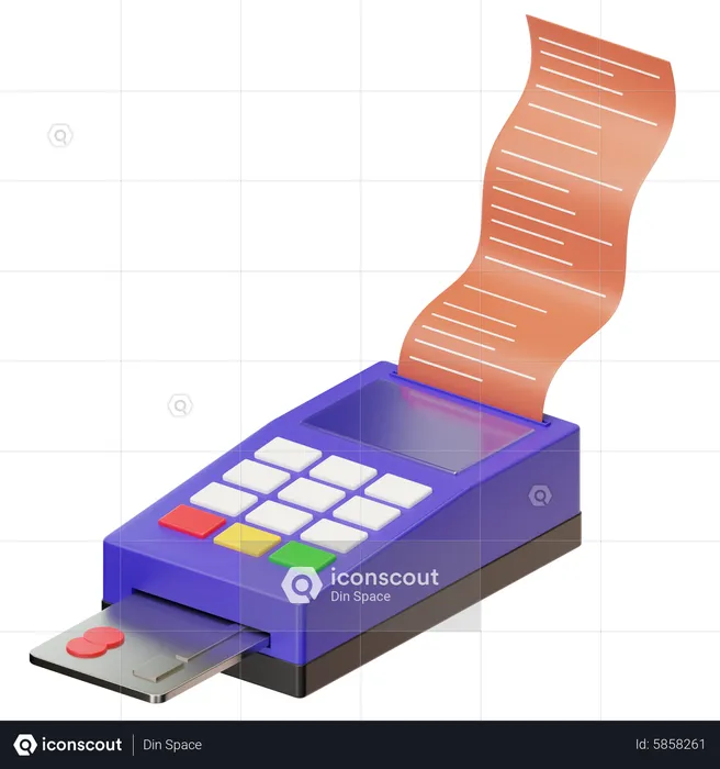 Card Payment Machine  3D Icon