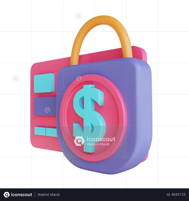 Card Payment Security  3D Illustration