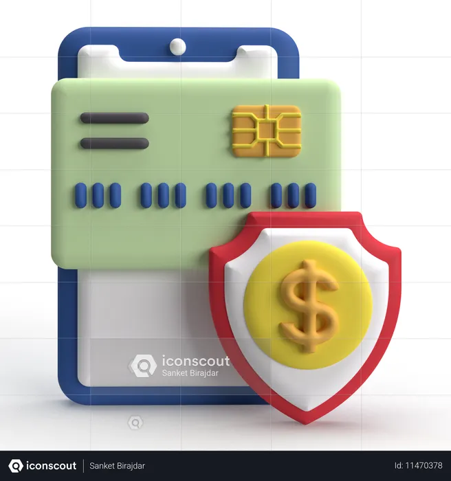Card Security  3D Icon