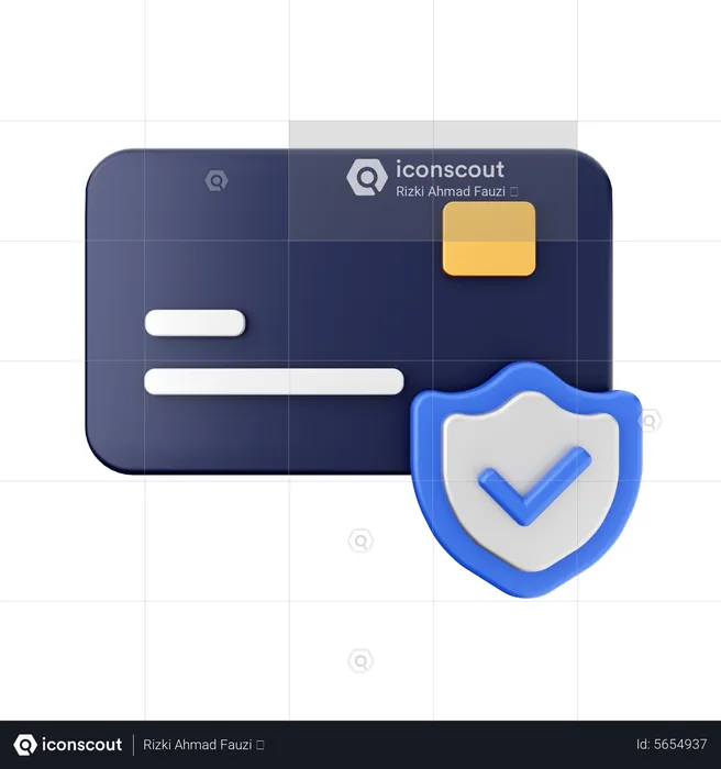 Card Security  3D Icon