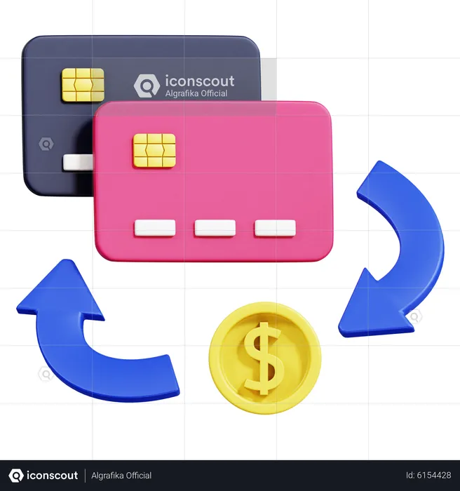 Card Transaction  3D Icon