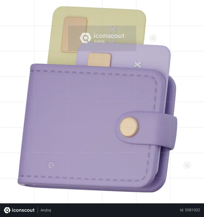 Card Wallet  3D Icon