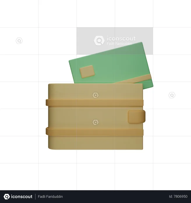 Card Wallet  3D Icon
