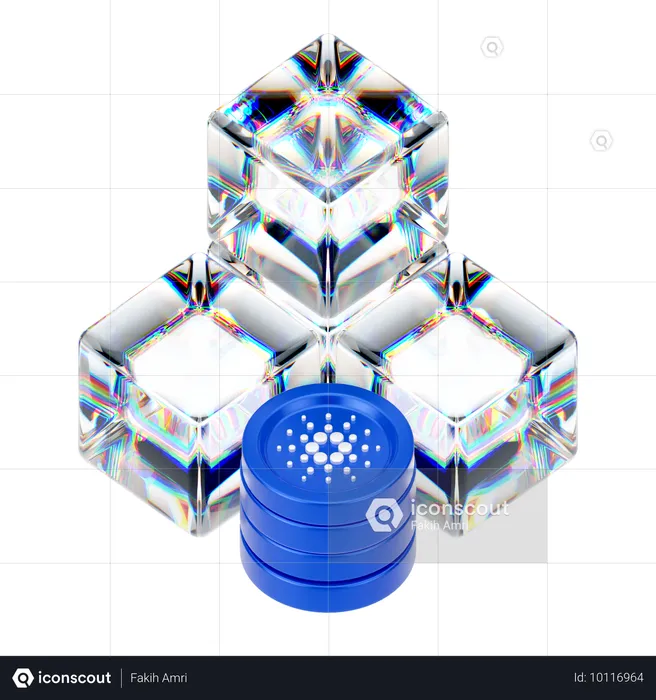 Cardano  3D Icon