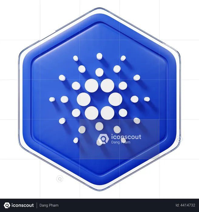 Cardano (ADA) Badge  3D Illustration