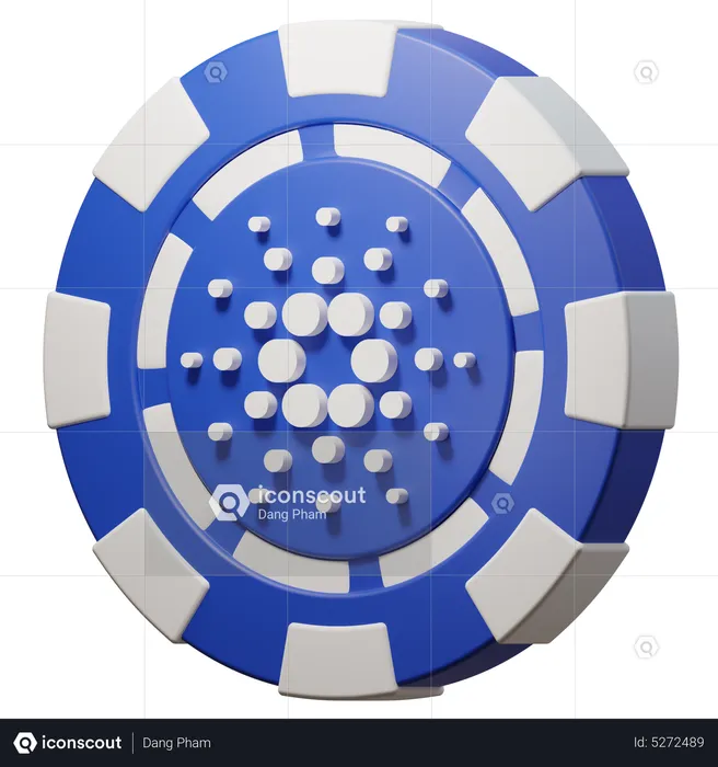 Chips Cardano (ADA)  3D Icon