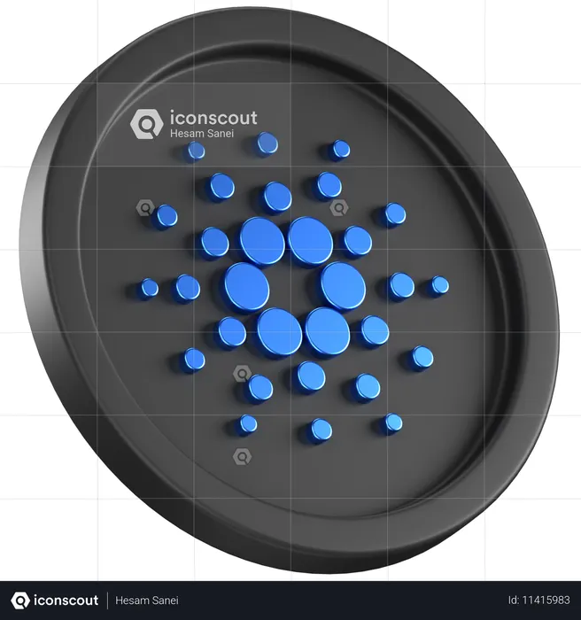 Cardano Coin  3D Icon