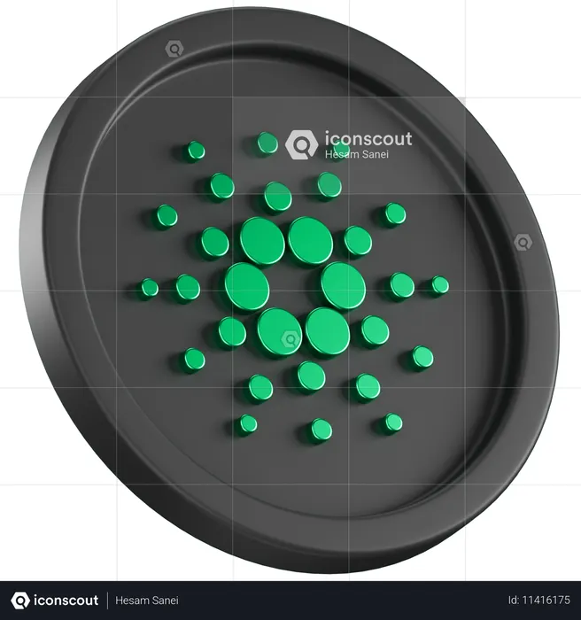 Cardano Coin  3D Icon