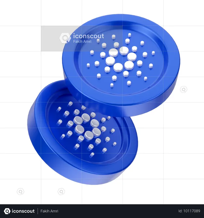 Cardano Coins  3D Icon