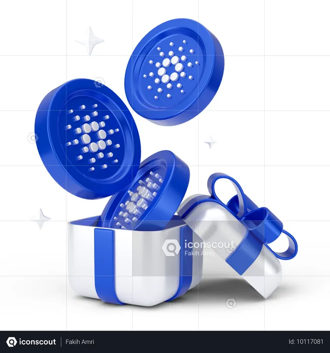 Cardano Gift  3D Icon