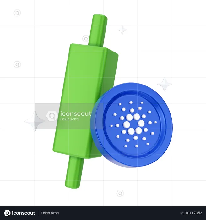 Cardano Growth  3D Icon