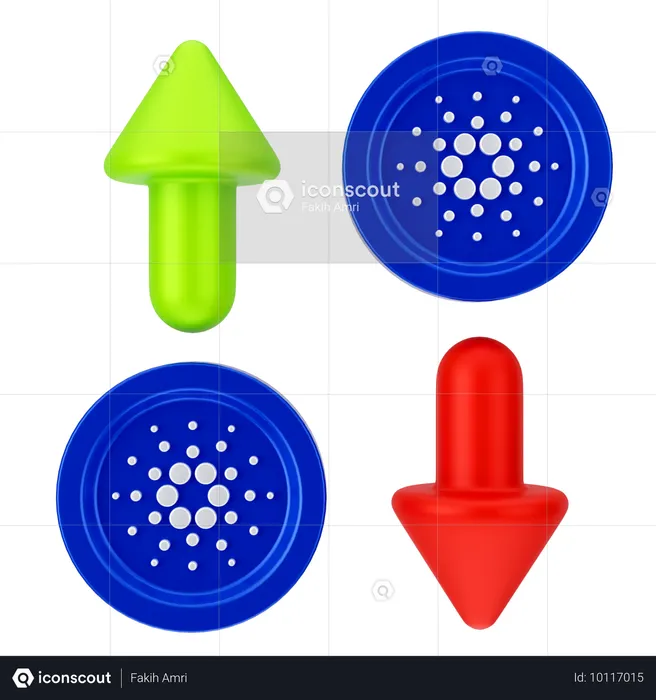 カルダノの成長  3D Icon