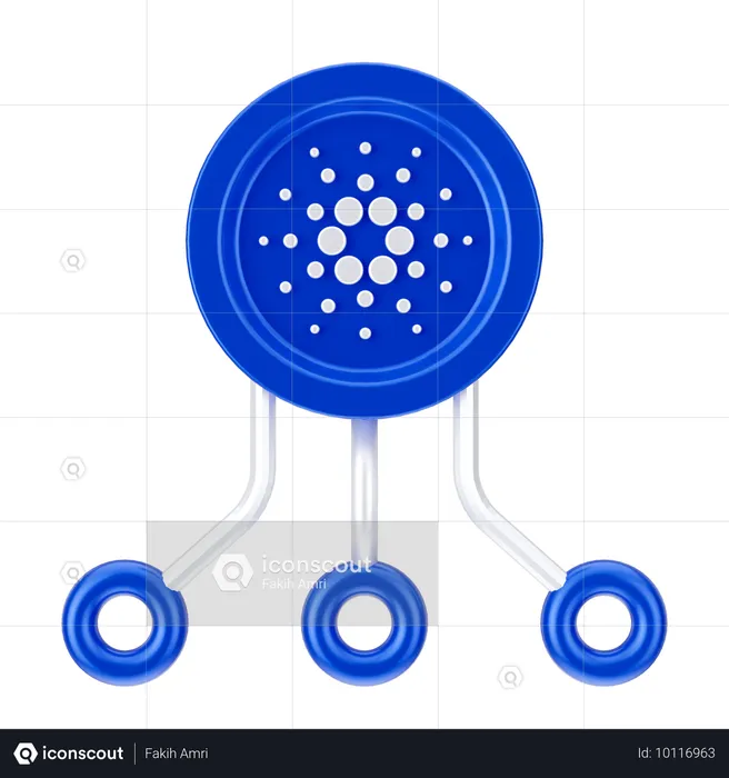 Cardano Network  3D Icon