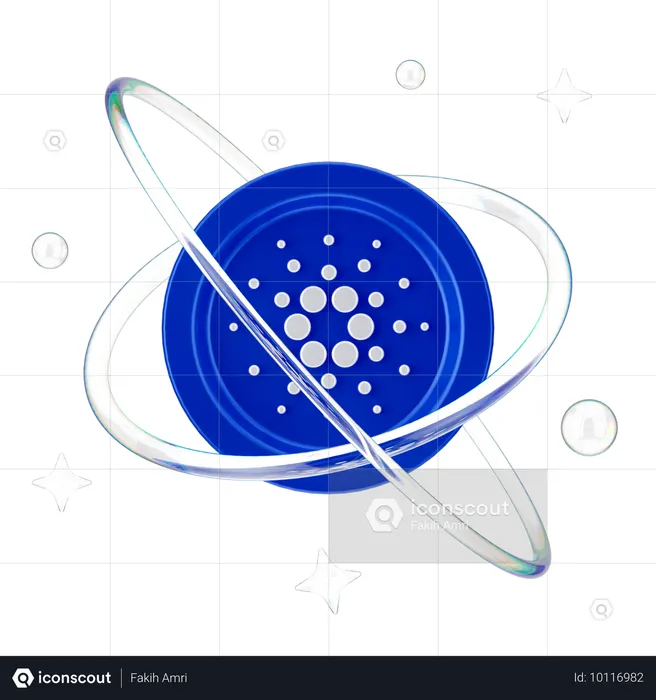 Cardano Network  3D Icon