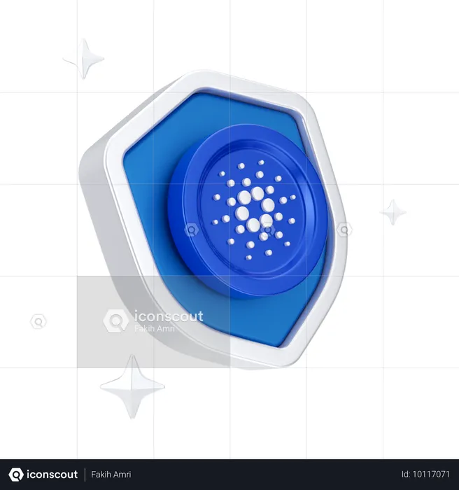 Cardano-Schild  3D Icon