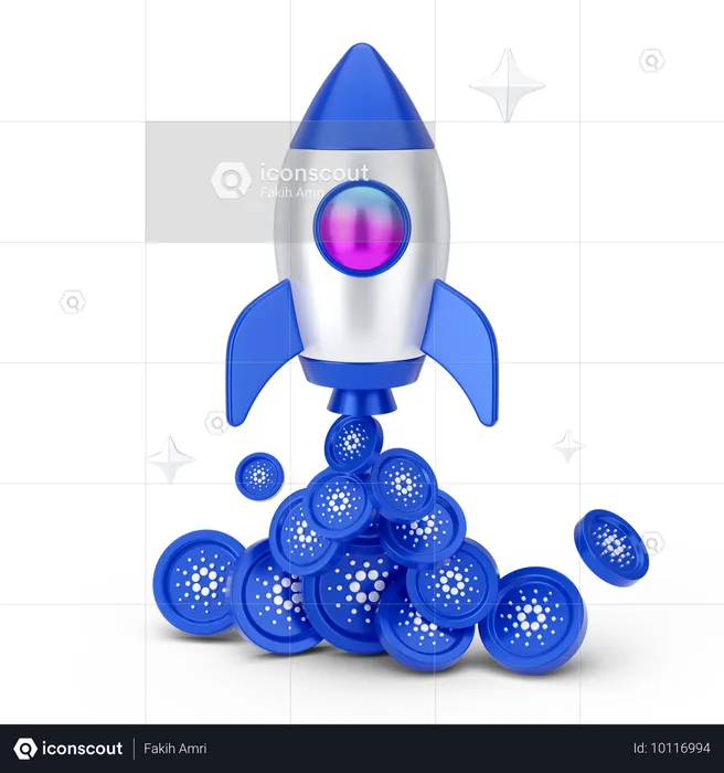 Démarrage de Cardano  3D Icon