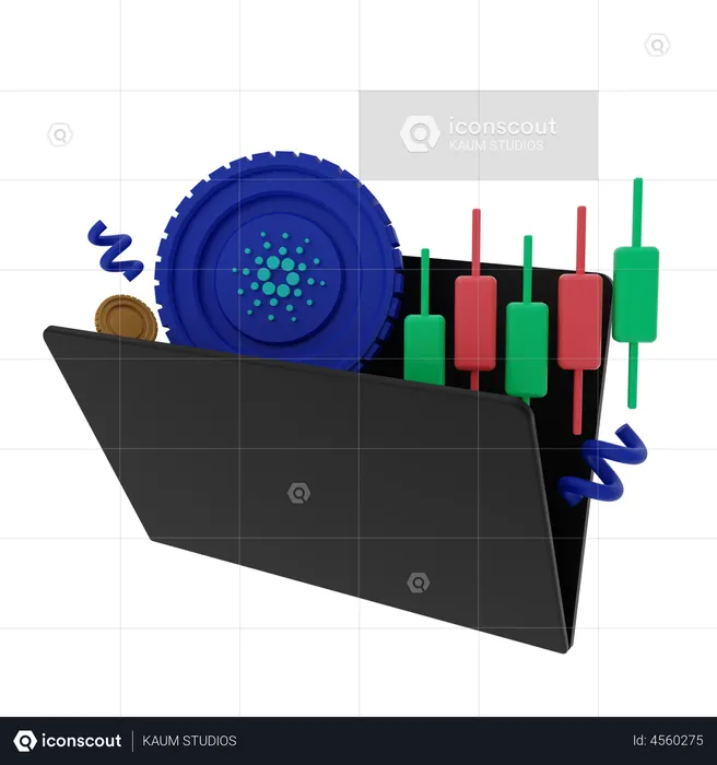Cardano Treading  Folder  3D Illustration