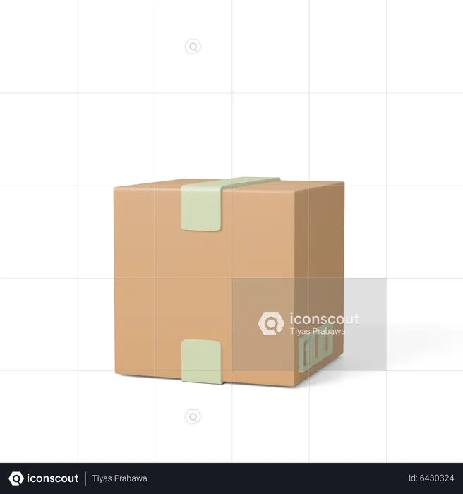 Cardboard Box  3D Icon