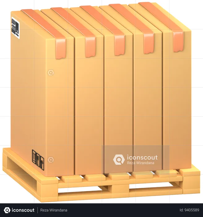 Cardboard Boxes  3D Icon