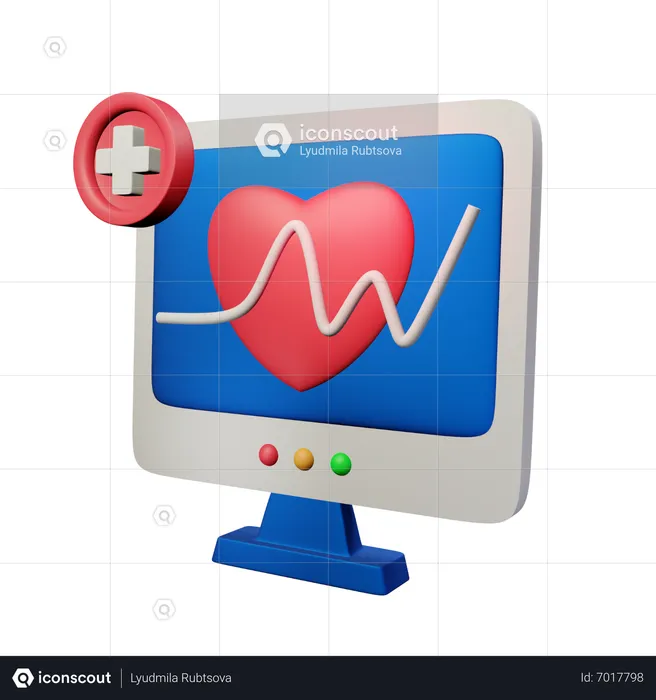 Cardiogram  3D Icon