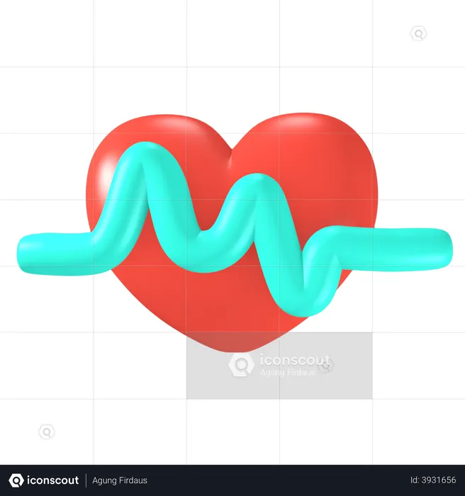 Cardiogram  3D Illustration