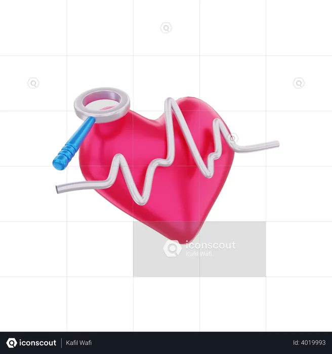 Cardiogram  3D Illustration
