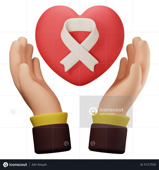 Care about cancer  3D Icon