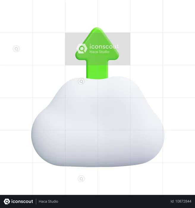 Carga en la nube  3D Icon