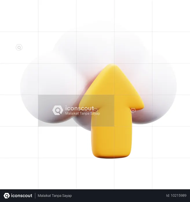Carga en la nube  3D Icon
