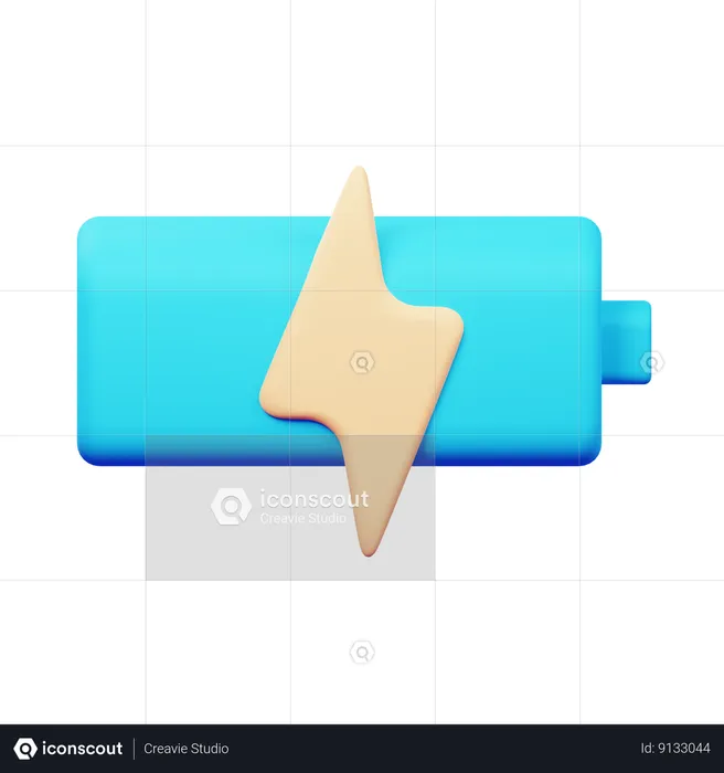 Bateria cargando  3D Icon