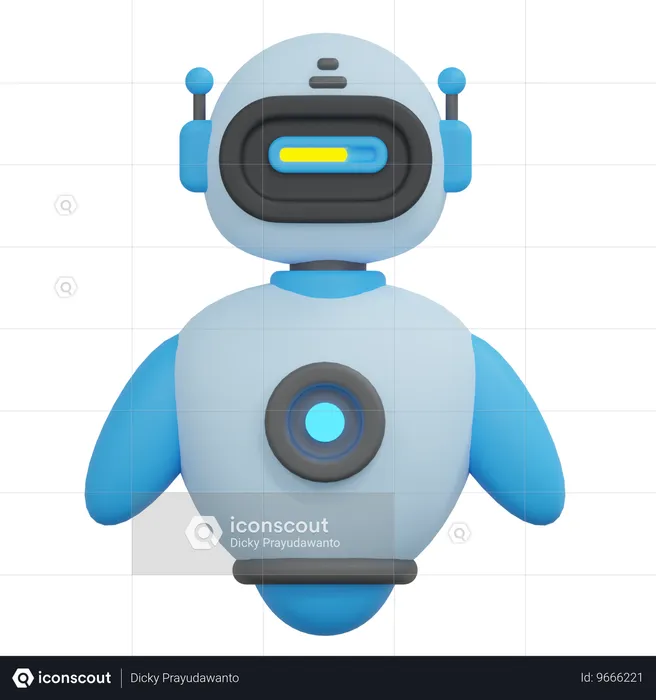 Robot de carga  3D Icon