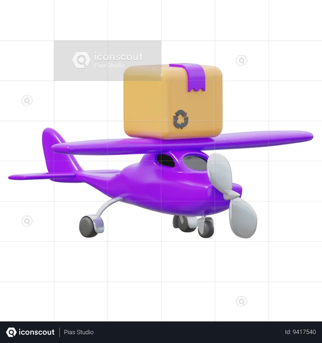 Cargo Aircraft  3D Icon