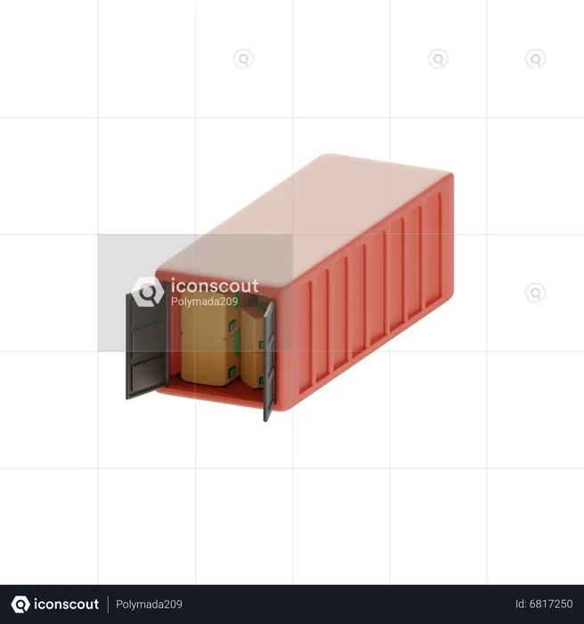 Cargo Box  3D Icon