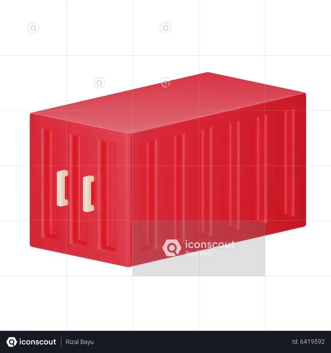 Cargo Container  3D Icon
