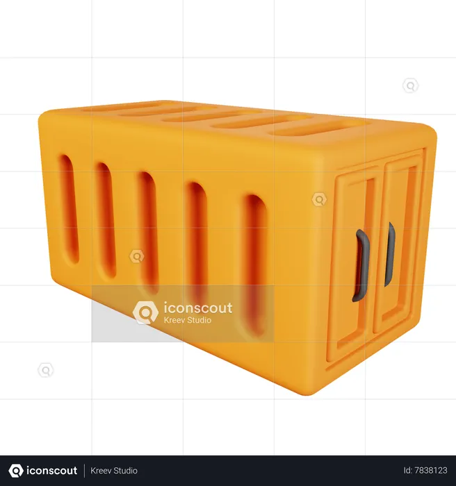 Cargo Container  3D Icon