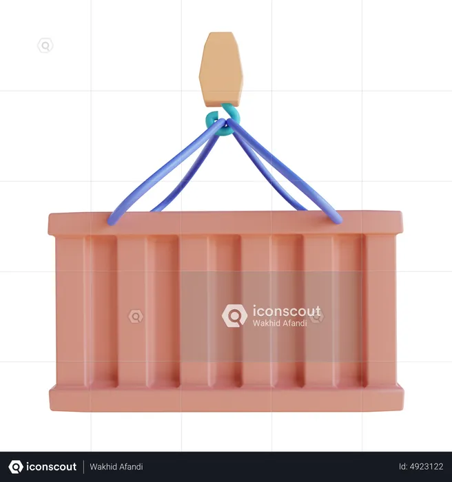 Cargo Crane  3D Icon