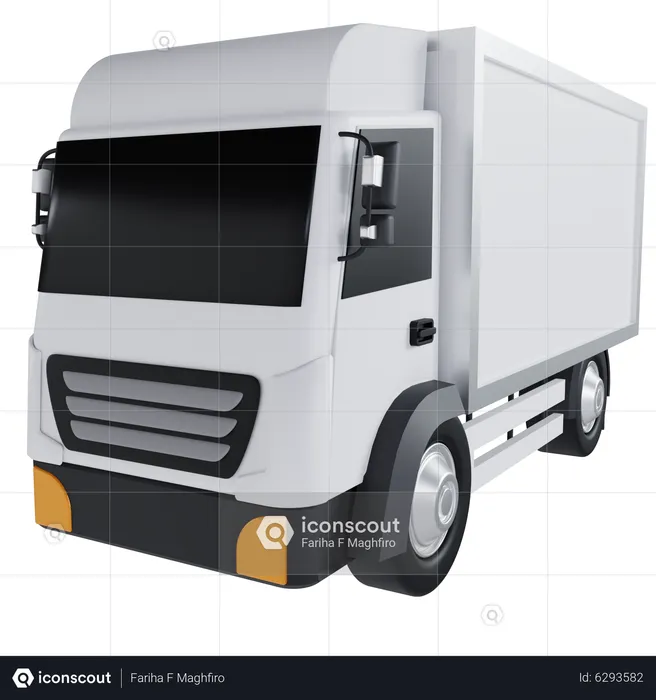 Cargo Delivery Truck  3D Icon