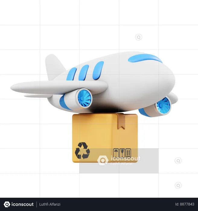 Cargo Plane  3D Icon