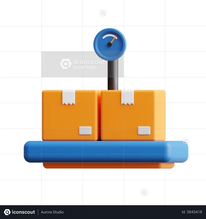 Cargo Scale  3D Icon