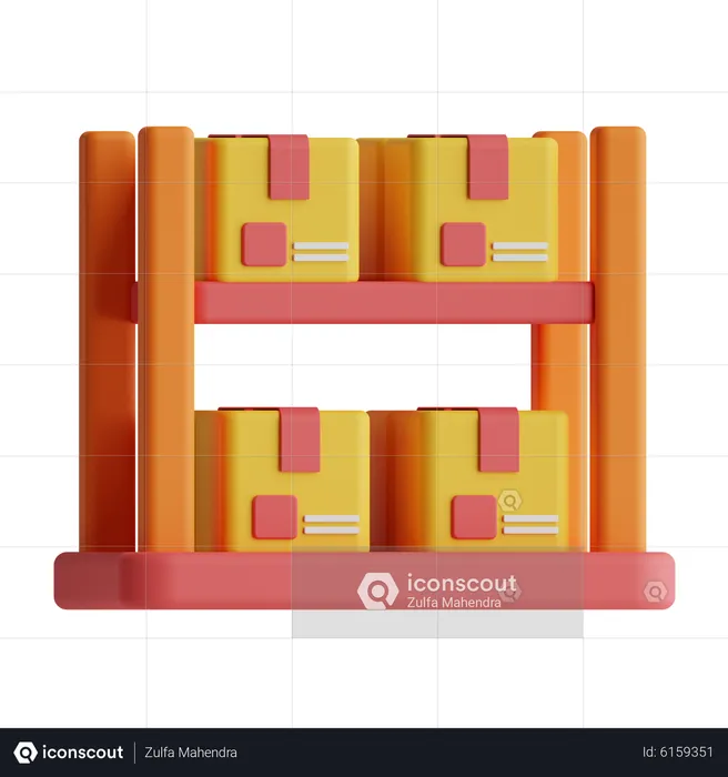 Cargo Shelf  3D Icon
