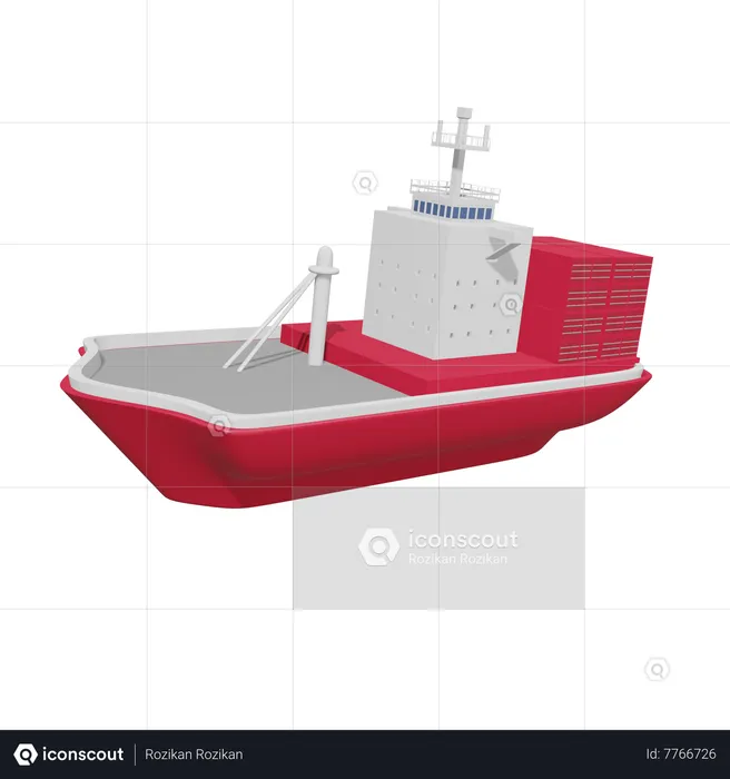 Cargo Ship  3D Icon