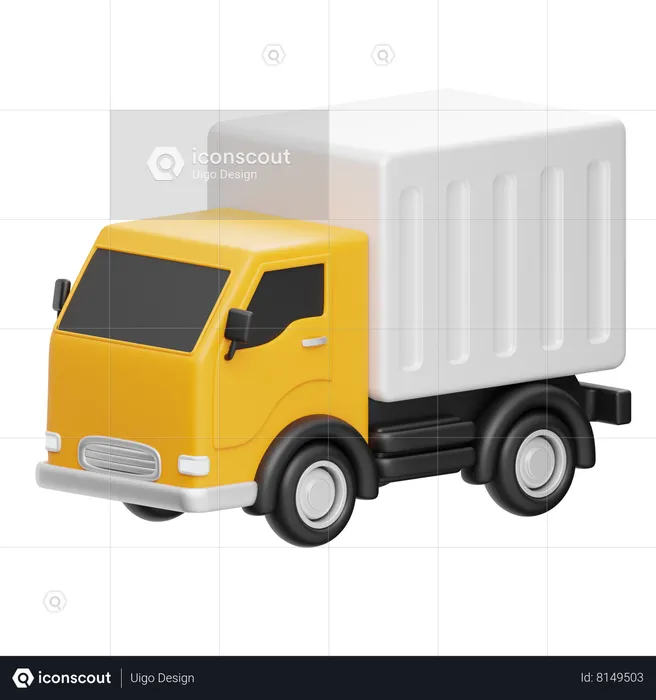 Cargo Truck  3D Icon