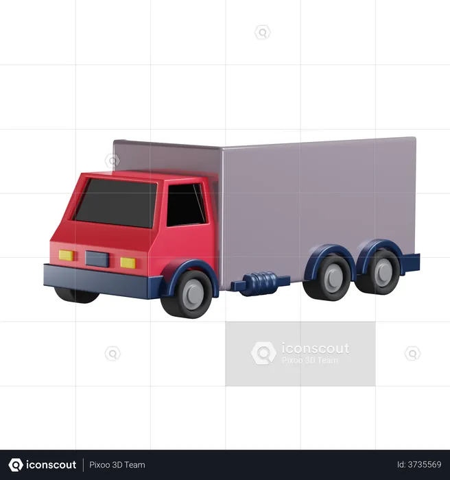 Cargo Truck  3D Illustration